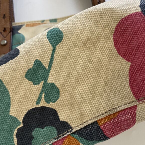 FOSSIL Colorful Floral Tote Purse Boho Country Zippered Closure - Picture 7 of 11